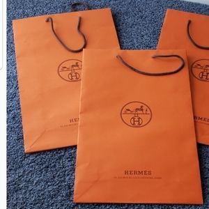 2 Hermes Shopping Bags